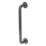 Rothley  Straight Household Steel Grab Rail Pewter 457mm