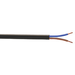 Nexans 2192Y Black 2-Core 0.75mm² Flexible Cable 10m Coil