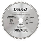 Trend CraftPro Aluminium/Plastic Circular Saw Blade 250mm x 30mm 84T