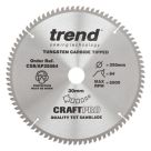 Trend CraftPro Aluminium/Plastic Circular Saw Blade 250mm x 30mm 84T