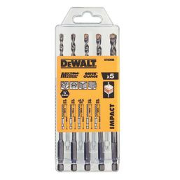 DeWalt Impact Ready Hex Shank Multi-Material Drill Bit Set 5 Pieces