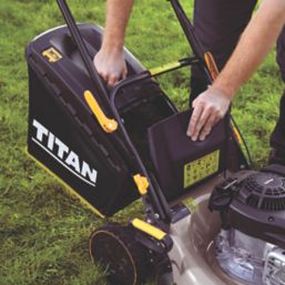 Titan TTLMP300SP40 41cm 125cc Self-Propelled Rotary Petrol Lawn Mower