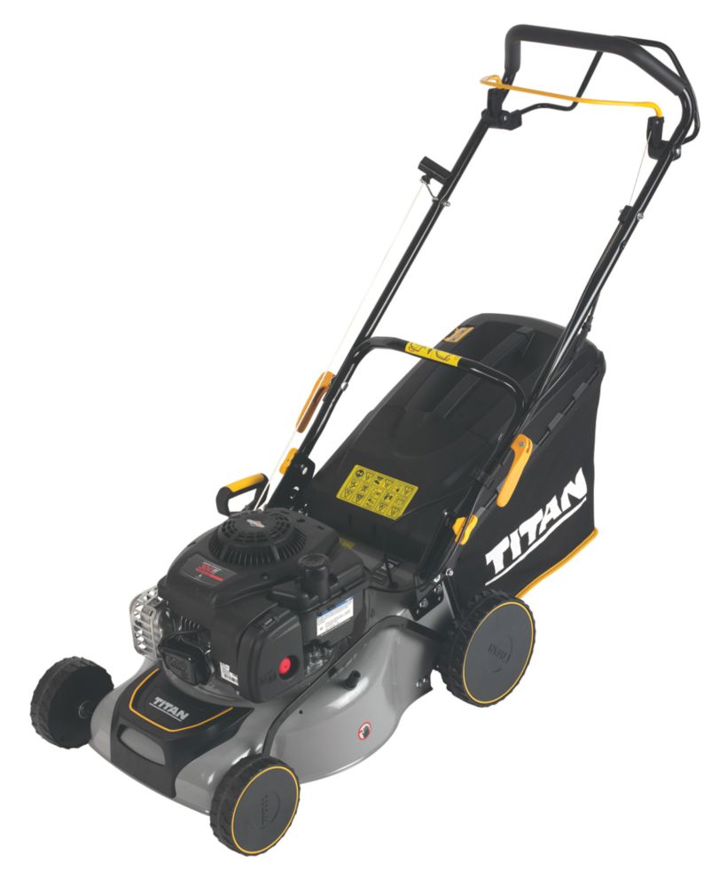 Titan TTLMP300SP40 41cm 125cc SelfPropelled Rotary Petrol Lawn Mower