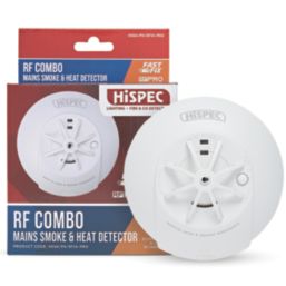 Hispec HSSA/PH/RF10-PRO  Mains Interlinked Fast Fix Multi-Sensor Smoke & Heat Alarm With Radio Frequency