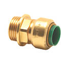 Tectite Classic T3P Brass Push-Fit Equal Straight Male Connector 1/2" x 1/2"