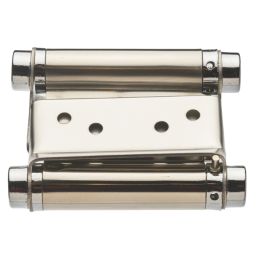 Smith & Locke Polished Chrome  Spring Hinge 75mm x 132mm