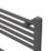 Flomasta 1600mm x 600mm 2784BTU Anthracite Flat  Towel Radiator