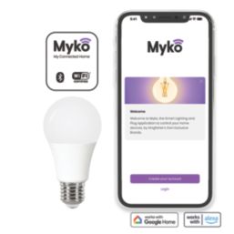LAP Myko  E27 A60 RGB & White LED Smart Light Bulb 7.3W 806lm