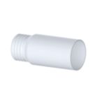 Viva  Rigid Straight 3.5" Extension Reducer WC Pan Connector White 260mm