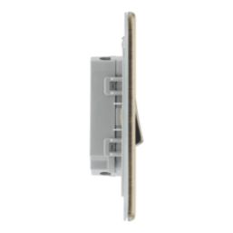 LAP  20A 16AX 2-Gang 2-Way Switch  Antique Brass with Colour-Matched Inserts