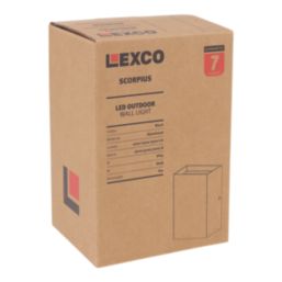 Lexco Scorpius Outdoor LED Wall Light Black 23W 3500lm