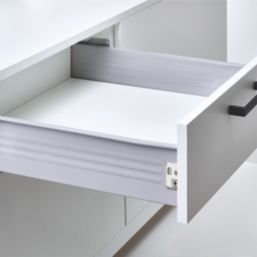 Essentials Silver Side Fix Drawer Runners 450mm 2 Piece Set