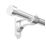 Rothley Brushed Stainless Steel Extendable Curtain Pole w/ Stud Finials 28mm x 125-216cm