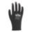 Site SWG420 PU Palm Gloves Black Small