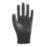 Site SWG420 PU Palm Gloves Black Small
