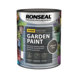 Ronseal Garden Paint Matt Charcoal Grey 0.75Ltr