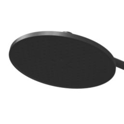Swirl Gallen Rear-Fed Exposed Matt Black Thermostatic Multi-Head Shower