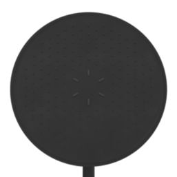 Swirl Gallen Rear-Fed Exposed Matt Black Thermostatic Multi-Head Shower
