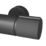 Swirl Gallen Rear-Fed Exposed Matt Black Thermostatic Multi-Head Shower