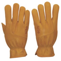 Site Driver Gloves Yellow Medium