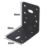Magnodur Reinforced Angle Brackets Black 90mm x 90mm x 65mm 10 Pack