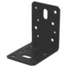 Magnodur Reinforced Angle Brackets Black 90mm x 90mm x 65mm 10 Pack