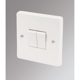 Crabtree Capital 10AX 2-Gang 2-Way Light Switch  White