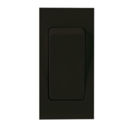 LAP  16AX 1-Way Grid Light Switch Black