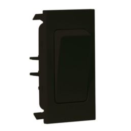 LAP  16AX 1-Way Grid Light Switch Black