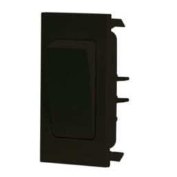 LAP  16AX 1-Way Grid Light Switch Black