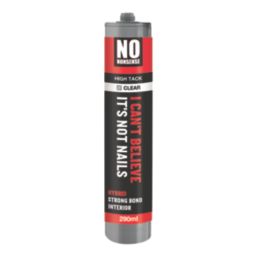 No Nonsense I Can't Believe It's Not Nails Solvent-Free Multi-Purpose High Tack Adhesive Transparent 290ml