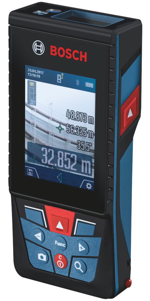 Bosch GLM 120 C Laser Measure | Distance Measures | Screwfix.ie