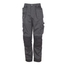Apache ATS 3D Stretch Work Trousers Black/Grey 34" W 29" L