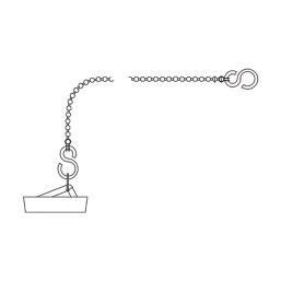 Flomasta Rubber Plug & Chain 16"