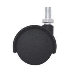 Essentials Twin Wheel Swivel Castors 41mm Black 4 Pack