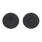 Eclipse  Fire Rated Standard WC Thumbturn Set Matt Black 52mm