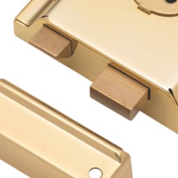 Smith & Locke  Rim Lock Polished Brass 105mm x 81mm