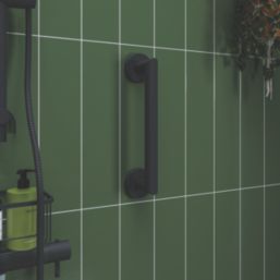 Croydex  Straight Household Grab Bar Black 300mm
