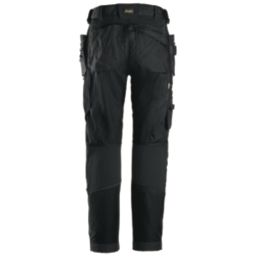 Snickers 6902 Stretch Work Trousers Black 39" W 30" L