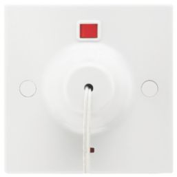 British General  50A 1-Way Ceiling Switch White On/Off Indicator