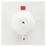 British General  50A 1-Way Ceiling Switch White On/Off Indicator