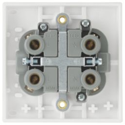 British General 50A 1-Way Ceiling Switch White On/Off Indicator - Screwfix