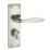 Smith & Locke Blyth Fire Rated WC Door Handles Pair Brushed Nickel