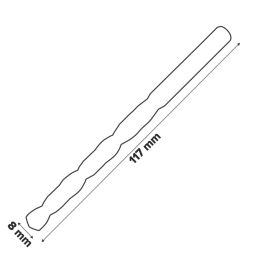 Erbauer  Straight Shank Metal Drill Bit 8mm x 117mm