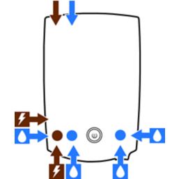 Triton Amala Gloss White 8.5kW  Electric Shower