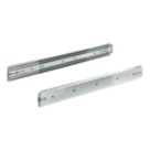 Essentials Steel Heavy Duty Self-Closing Ball Bearing Drawer Runners 450mm 2 Pack