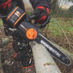 Worx WG350E.9 20V Li-Ion PowerShare / Pro Brushless Cordless 30cm Chainsaw - Bare