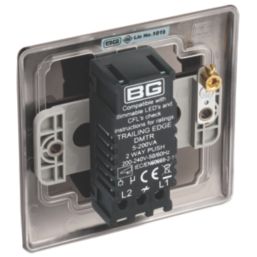 British General Nexus Metal 1-Gang 2-Way LED Dimmer Switch  Black Nickel