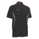 Scruffs Trade Tech Moisture Wicking Work Polo Black Large 42" Chest