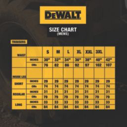 DEWALT Cambridge Coolmax Work Trousers Black/Grey 42" W 31" L